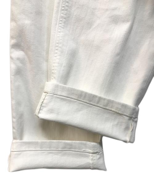 YANUK（ヤヌーク）YANUK (ヤヌーク) SpillProof加工ワイドストレートデニムパンツLILITH ホワイト サイズ:W24の古着・服飾アイテム