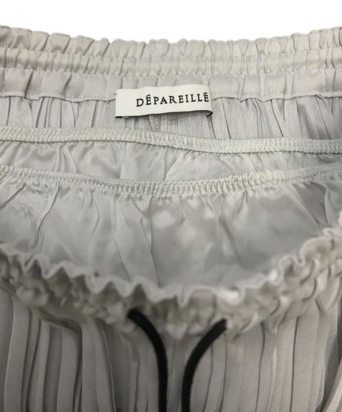 DEPAREILLE（デパリエ）DEPAREILLE (デパリエ) プリーツロングスカート グレー サイズ:SIZE 38の古着・服飾アイテム