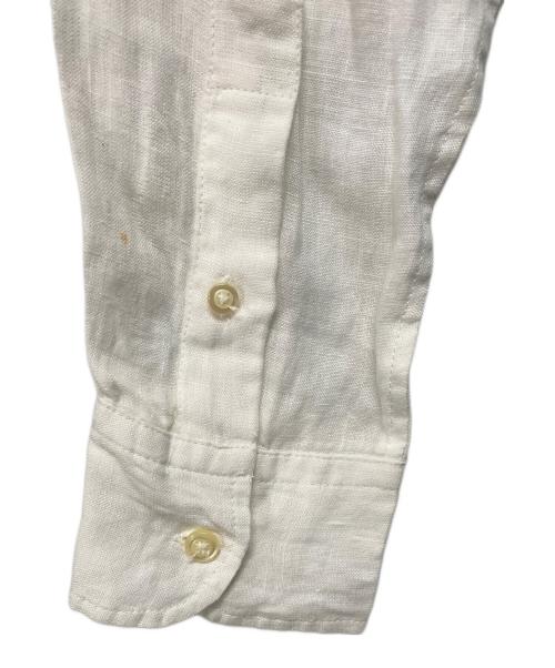 RALPH LAUREN（ラルフローレン）RALPH LAUREN (ラルフローレン) ポニー刺繍リネンシャツ ホワイト サイズ:Mの古着・服飾アイテム