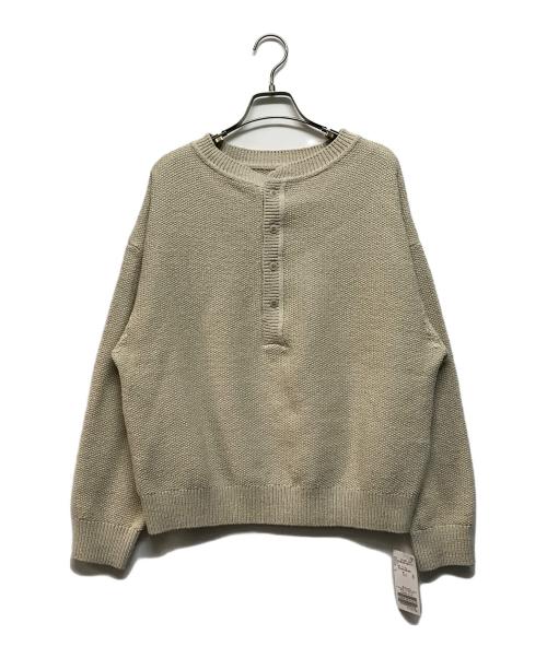 FRAMeWORK（フレームワーク）FRAMeWORK (フレームワーク) カノコ2WAYヘンリーニット ベージュ サイズ:SIZE Free 未使用品の古着・服飾アイテム