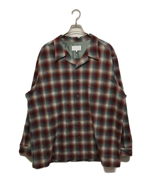 PENDLETON（ペンドルトン）PENDLETON (ペンドルトン) Maison Margiela (メゾンマルジェラ) 23AWオーバーサイズチェックネルシャツ レッド×ブルー サイズ:SIZE 46の古着・服飾アイテム