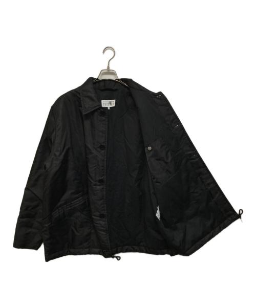MM6 Maison Margiela（エムエムシックスメゾンマルジェラ）MM6 Maison Margiela (エムエムシックスメゾンマルジェラ) オーバーサイズ シャツ ジャケット ブラック サイズ:48の古着・服飾アイテム