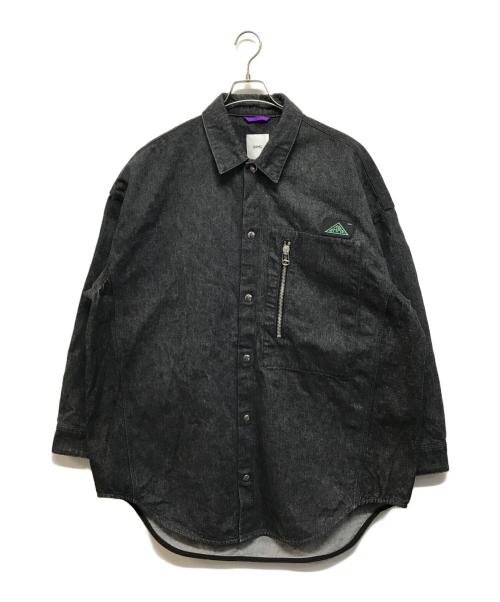 OAMC（オーエーエムシー）OAMC (オーエーエムシー) KHUMBU DENIM SHIRT(クンブ デニムシャツ) グレー サイズ:Mの古着・服飾アイテム