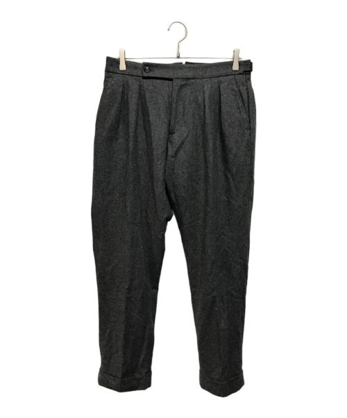 BERWICH（ベルウィッチ）BERWICH (バーウィック) ウールフランネル2インプリーツクロップドパンツ グレー サイズ:46の古着・服飾アイテム