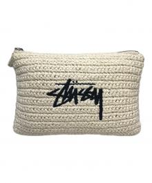 stussy（ステューシー）の古着「WOVEN ZIP POUCH」｜ベージュ
