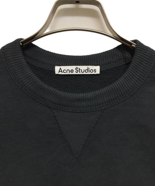 Acne studios（アクネ ストゥディオス）Acne studios (アクネ ストゥディオス) Fin Stamp フロントロゴスウェット ネイビー サイズ:XSの古着・服飾アイテム
