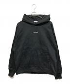 Acne studiosアクネ ストゥディオス）の古着「Franklin Stamp プルオーバーパーカー」｜ブラック