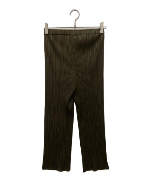 PLEATS PLEASE（プリーツプリーズ）PLEATS PLEASE (プリーツプリーズ) プリーツパンツ カーキ サイズ:SIZE 5の古着・服飾アイテム