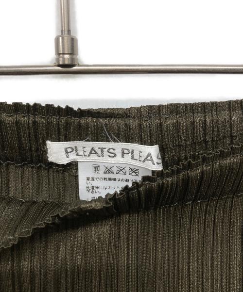 PLEATS PLEASE（プリーツプリーズ）PLEATS PLEASE (プリーツプリーズ) プリーツパンツ カーキ サイズ:SIZE 5の古着・服飾アイテム