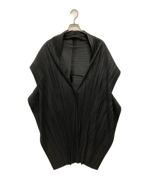 PLEATS PLEASE（プリーツプリーズ）PLEATS PLEASE (プリーツプリーズ) 変形プリーツベスト ブラック サイズ:FREEの古着・服飾アイテム