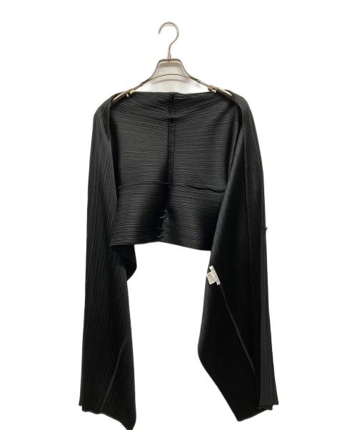 PLEATS PLEASE（プリーツプリーズ）PLEATS PLEASE (プリーツプリーズ) 変形プリーツベスト ブラック サイズ:FREEの古着・服飾アイテム