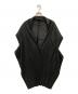 PLEATS PLEASE（プリーツプリーズ）の古着「変形プリーツベスト」｜ブラック
