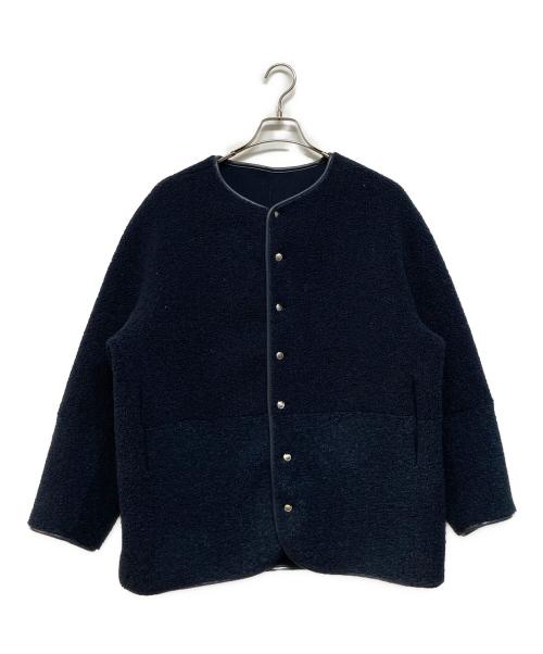 SHIPS（シップス）SHIPS (シップス) リバーシブル ボア × フリース ブルゾン ネイビー サイズ:SIZE36の古着・服飾アイテム