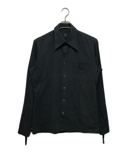 Jean Paul Gaultier homme（ジャンポールゴルチェオム）Jean Paul Gaultier homme (ジャンポールゴルチェオム) 袖ベルトスナップボタンシャツ ブラック サイズ:SIZE Lの古着・服飾アイテム