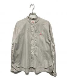 DANTON（ダントン）の古着「バンドカラーシャツ」｜グレー