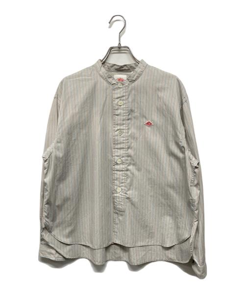 DANTON（ダントン）DANTON (ダントン) バンドカラーシャツ グレー サイズ:Sの古着・服飾アイテム