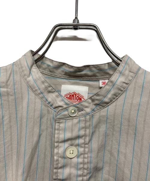 DANTON（ダントン）DANTON (ダントン) バンドカラーシャツ グレー サイズ:Sの古着・服飾アイテム