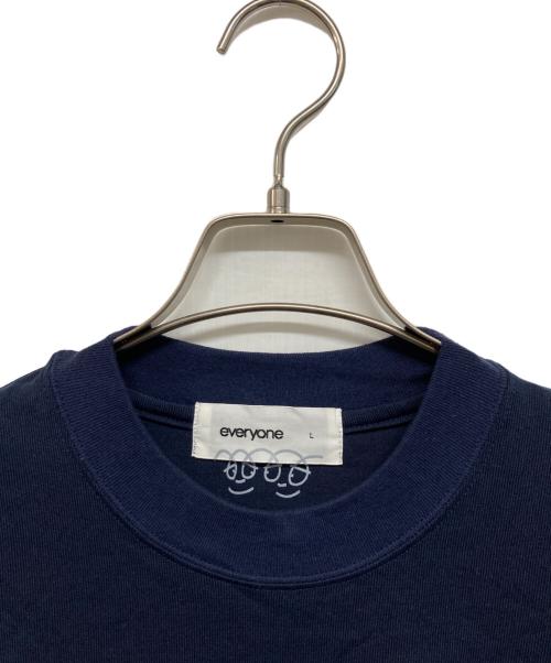 everyone（エブリワン）everyone (エブリワン) SKETCHY LOGO SHORT SLEEVE TEE「スケッチー・ロゴ・ショート・スリーブ・ティー」 ネイビー サイズ:Lの古着・服飾アイテム