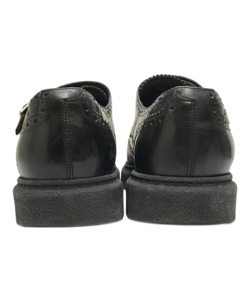 DIOR HOMME（ディオール オム）DIOR HOMME (ディオール オム) ステープラーダブルモンク シューズ ブラック サイズ:SIZE 42の古着・服飾アイテム