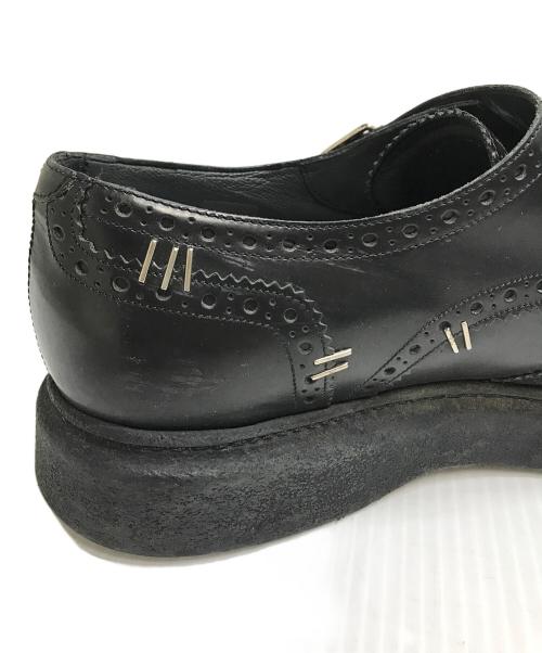 DIOR HOMME（ディオール オム）DIOR HOMME (ディオール オム) ステープラーダブルモンク シューズ ブラック サイズ:SIZE 42の古着・服飾アイテム
