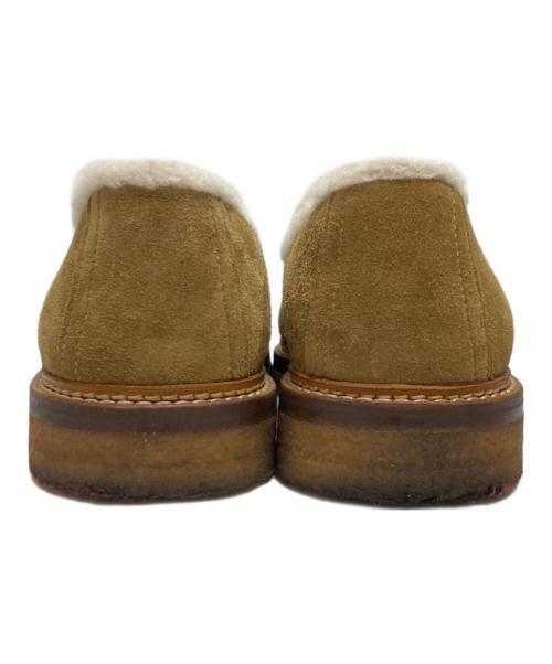 JACQUES SOLOVIERE（ジャック ソロヴィエール）JACQUES SOLOVIERE (ジャック ソロヴィエール) シープスキンモカシンローファー カーキ サイズ:SIZE 40の古着・服飾アイテム