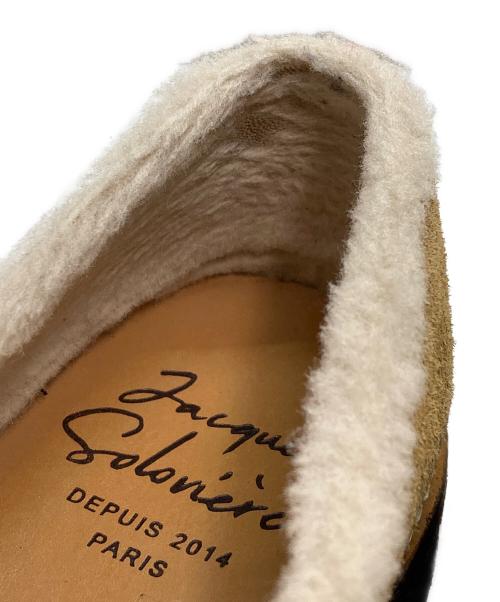 JACQUES SOLOVIERE（ジャック ソロヴィエール）JACQUES SOLOVIERE (ジャック ソロヴィエール) シープスキンモカシンローファー カーキ サイズ:SIZE 40の古着・服飾アイテム