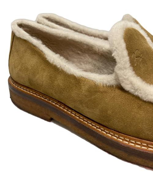 JACQUES SOLOVIERE（ジャック ソロヴィエール）JACQUES SOLOVIERE (ジャック ソロヴィエール) シープスキンモカシンローファー カーキ サイズ:SIZE 40の古着・服飾アイテム