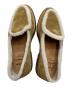 中古・古着 JACQUES SOLOVIERE (ジャック ソロヴィエール) シープスキンモカシンローファー カーキ サイズ:SIZE 40：12000円