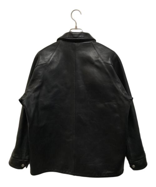 Schott（ショット）Schott (ショット) ラムレザーコーチジャケット ブラック サイズ:Lの古着・服飾アイテム