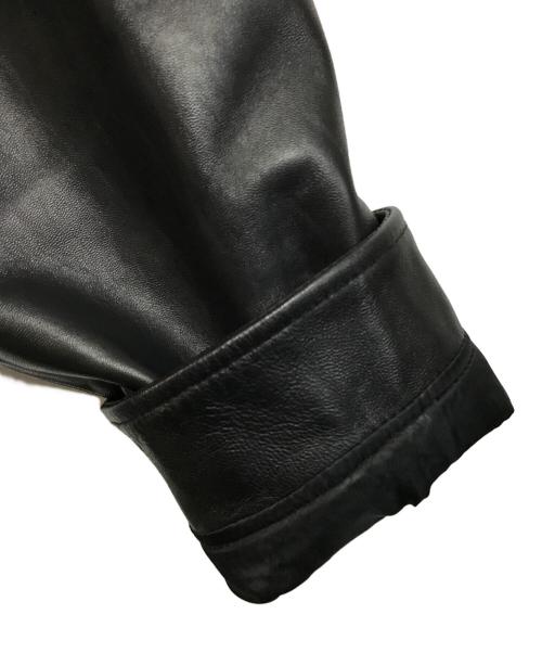 Schott（ショット）Schott (ショット) ラムレザーコーチジャケット ブラック サイズ:Lの古着・服飾アイテム