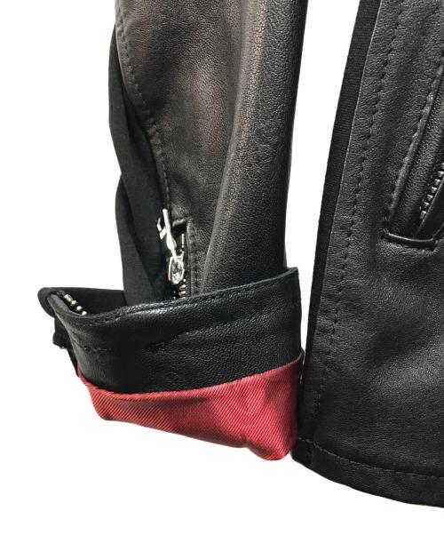 JOHNNY WOLF（ジョニーウルフ）JOHNNY WOLF (ジョニーウルフ) レザー フード ライダース ジャケット ブラック サイズ:SIZE 2の古着・服飾アイテム