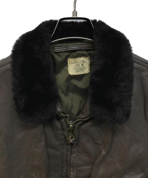 U'S NAVY（アメリカ海軍）U'S NAVY (ユーエスネイビー) 70s G-1フライトジャケット ブラウン サイズ:SIZE 40の古着・服飾アイテム