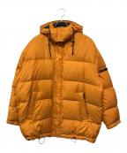 HUGO BOSSヒューゴ ボス）の古着「ダウンジャケット」｜オレンジ×ブラック