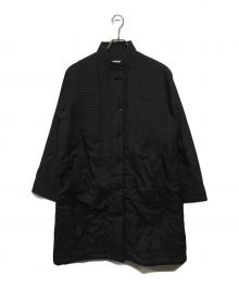 YACCO MARICARD（ヤッコマリカルド）の古着「ピンタック中綿コート」｜ブラック