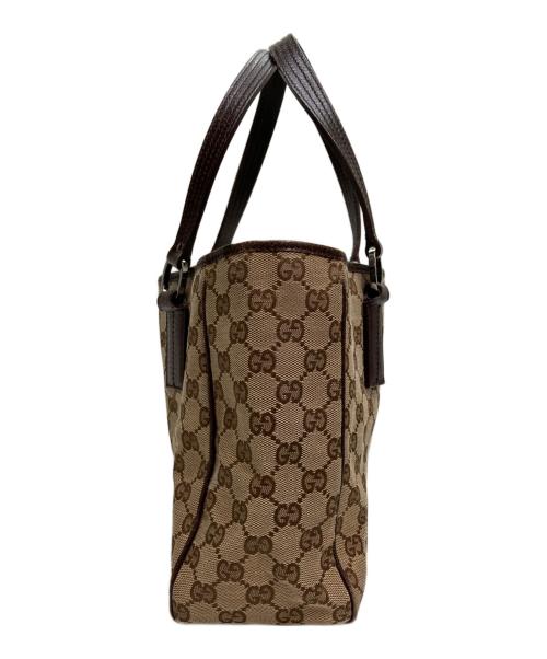GUCCI（グッチ）GUCCI (グッチ) キャンバストートバッグ ブラウンの古着・服飾アイテム