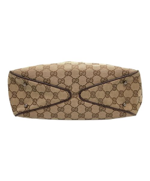 GUCCI（グッチ）GUCCI (グッチ) キャンバストートバッグ ブラウンの古着・服飾アイテム