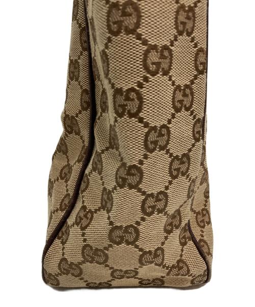 GUCCI（グッチ）GUCCI (グッチ) キャンバストートバッグ ブラウンの古着・服飾アイテム
