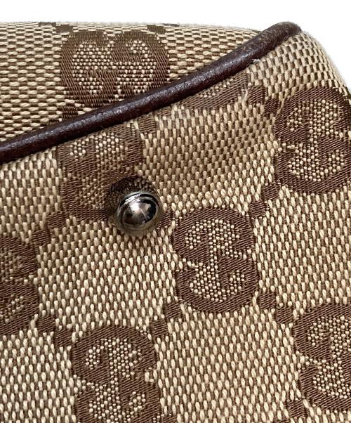 GUCCI（グッチ）GUCCI (グッチ) キャンバストートバッグ ブラウンの古着・服飾アイテム