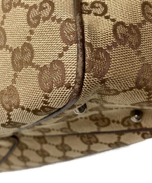 GUCCI（グッチ）GUCCI (グッチ) キャンバストートバッグ ブラウンの古着・服飾アイテム