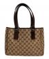 GUCCI（グッチ）の古着「キャンバストートバッグ」｜ブラウン