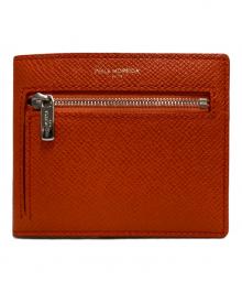 PELLE MORBIDA（ペッレモルビダ）の古着「BA329-コンパクトウォレット」｜オレンジ