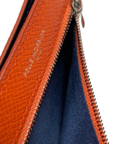 PELLE MORBIDA（ペッレモルビダ）PELLE MORBIDA (ペッレモルビダ) BA329-コンパクトウォレット オレンジの古着・服飾アイテム