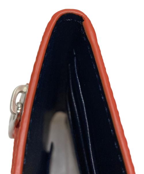 PELLE MORBIDA（ペッレモルビダ）PELLE MORBIDA (ペッレモルビダ) BA329-コンパクトウォレット オレンジの古着・服飾アイテム