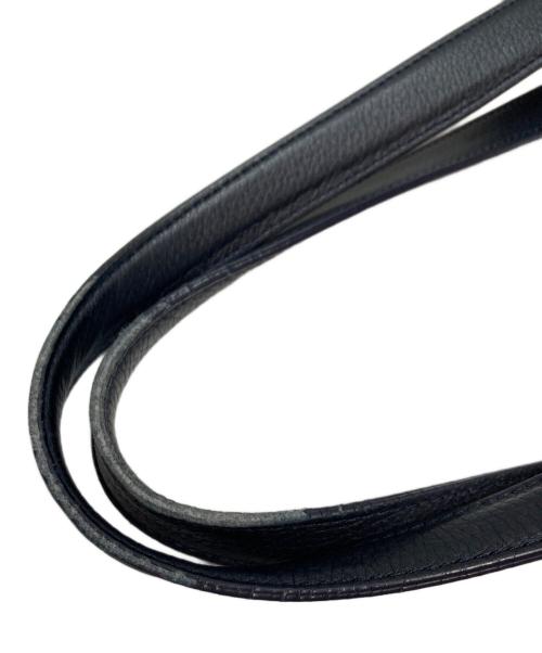 PELLE MORBIDA（ペッレモルビダ）PELLE MORBIDA (ペッレモルビダ) シュリンクレザートートバッグ ネイビーの古着・服飾アイテム