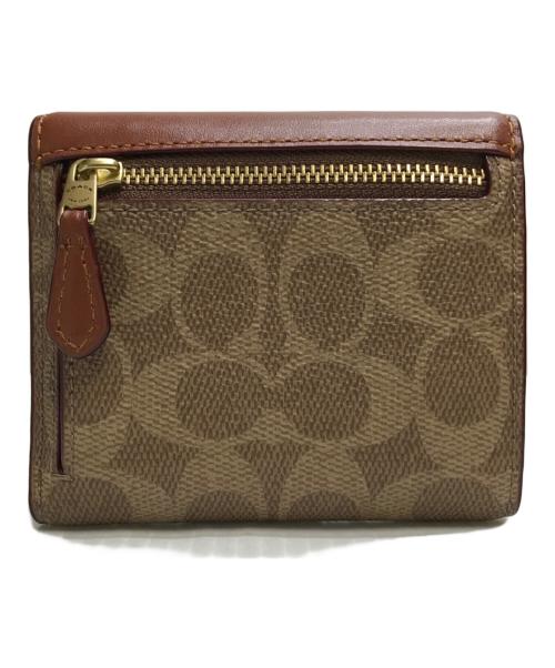 COACH（コーチ）COACH (コーチ) ミラ スモール フラップ ウォレット ブラウンの古着・服飾アイテム
