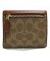 COACH (コーチ) ミラ スモール フラップ ウォレット ブラウン：8000円