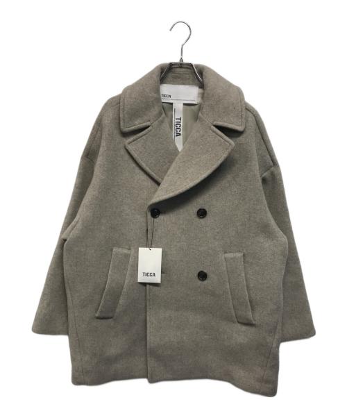 ticca（ティッカ）ticca (ティッカ) Pコート グレー サイズ:Fの古着・服飾アイテム