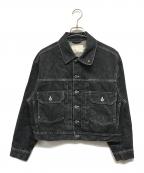 SimplyComplicatedシンプリーコンプリケイティド）の古着「BOYFRIEND DENIM JACKET(デニムジャケット)」｜ブラック