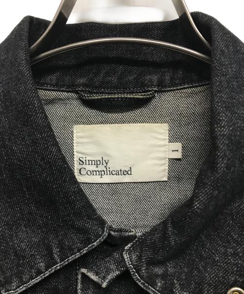 SimplyComplicated（シンプリーコンプリケイティド）SimplyComplicated (シンプリーコンプリケイティド) BOYFRIEND DENIM JACKET(デニムジャケット) ブラック サイズ:SIZE 1の古着・服飾アイテム
