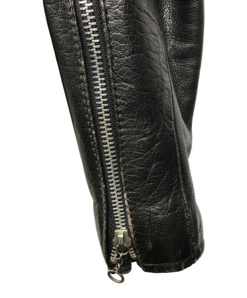 CUIRS LONDON（キュイーロンドン）CUIRS LONDON (キュイーロンドン) ダブルライダースジャケット ブラック サイズ:不明(下記参照)の古着・服飾アイテム